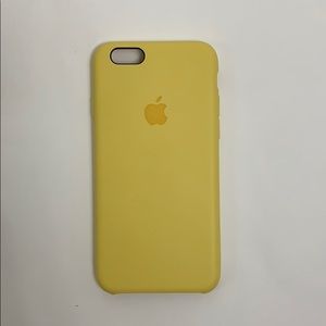 iphone 6 yellow silicone apple phone case
